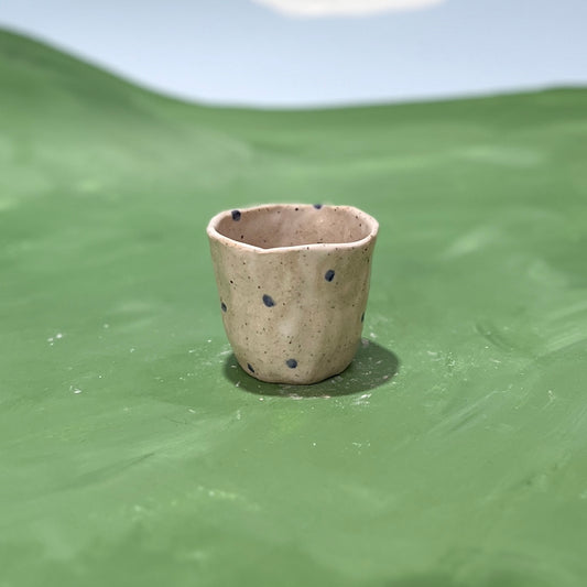 Navy Spotty Espresso Cup