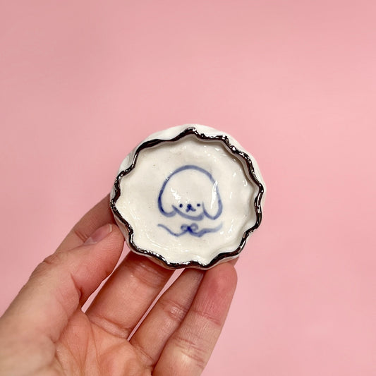 Frilly Pup Trinket Dish