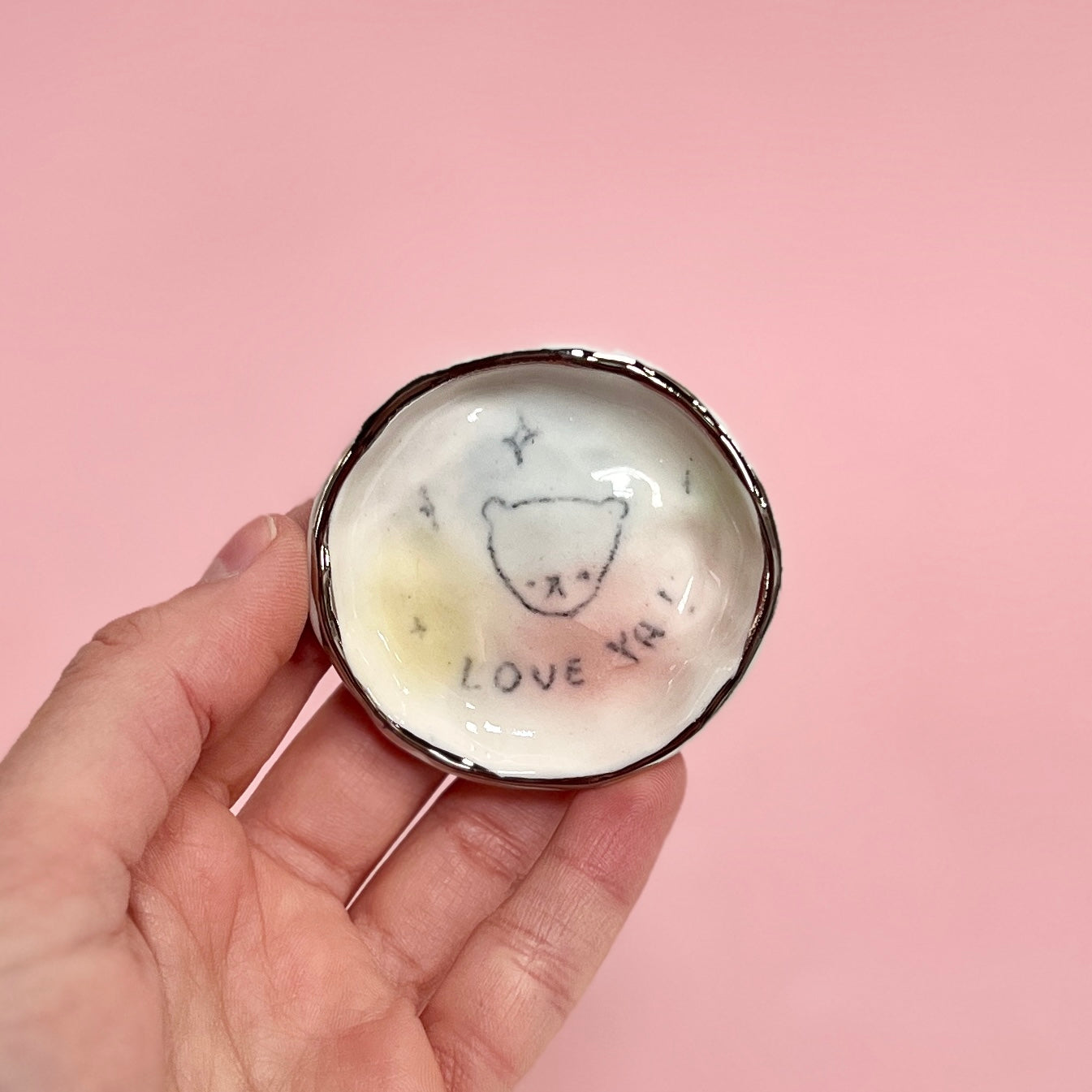 "Love Ya" Bubblegum Trinket Dish