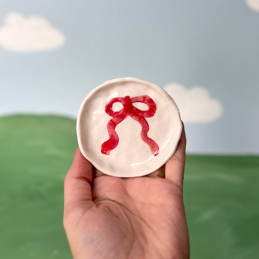 Red Ribbon Trinket Dish