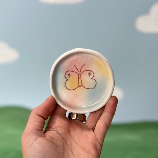 Butterfly Bubblegum Trinket Dish