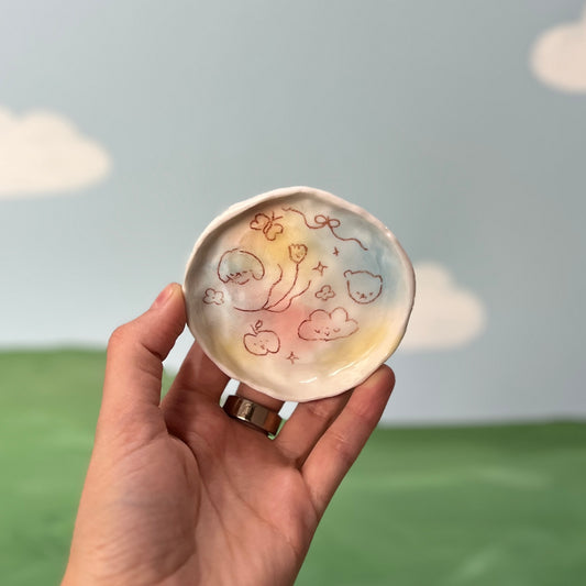 Bubblegum Scribble Trinket Dish