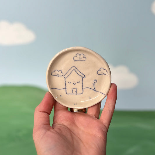 Home Sweet Home Scribble Trinket Dishes