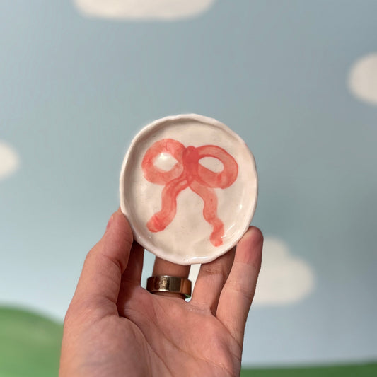 Pink Ribbon Trinket Dish