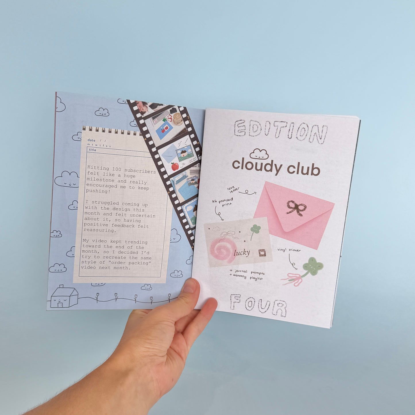 1 Year of Cloudy Club ZINE - Celebrating Snail Mail