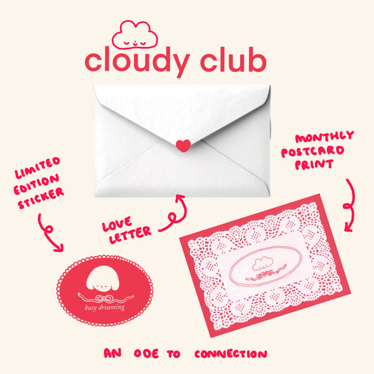 Cloudy Club - a monthly snail mail club