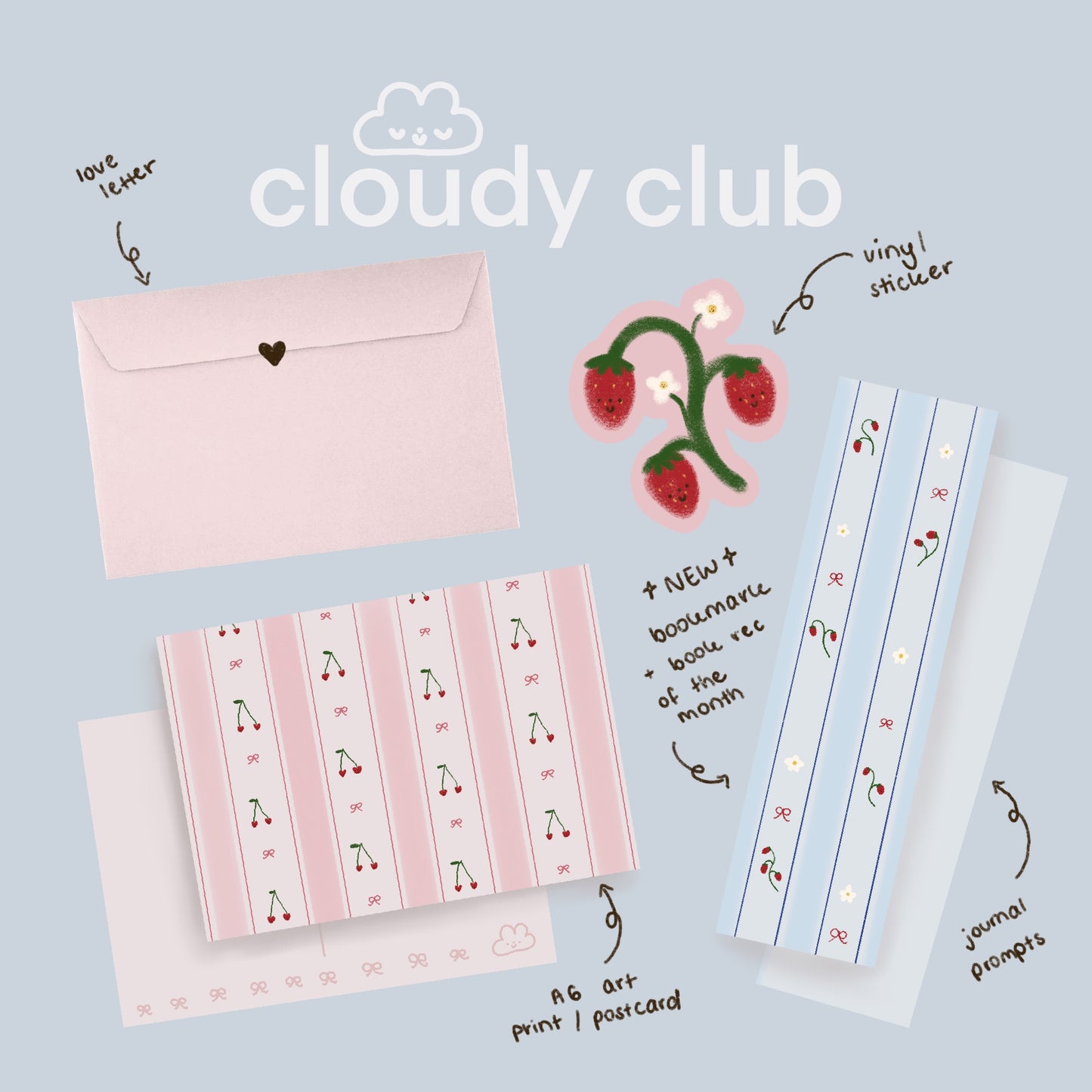 Cloudy Club - a monthly snail mail club
