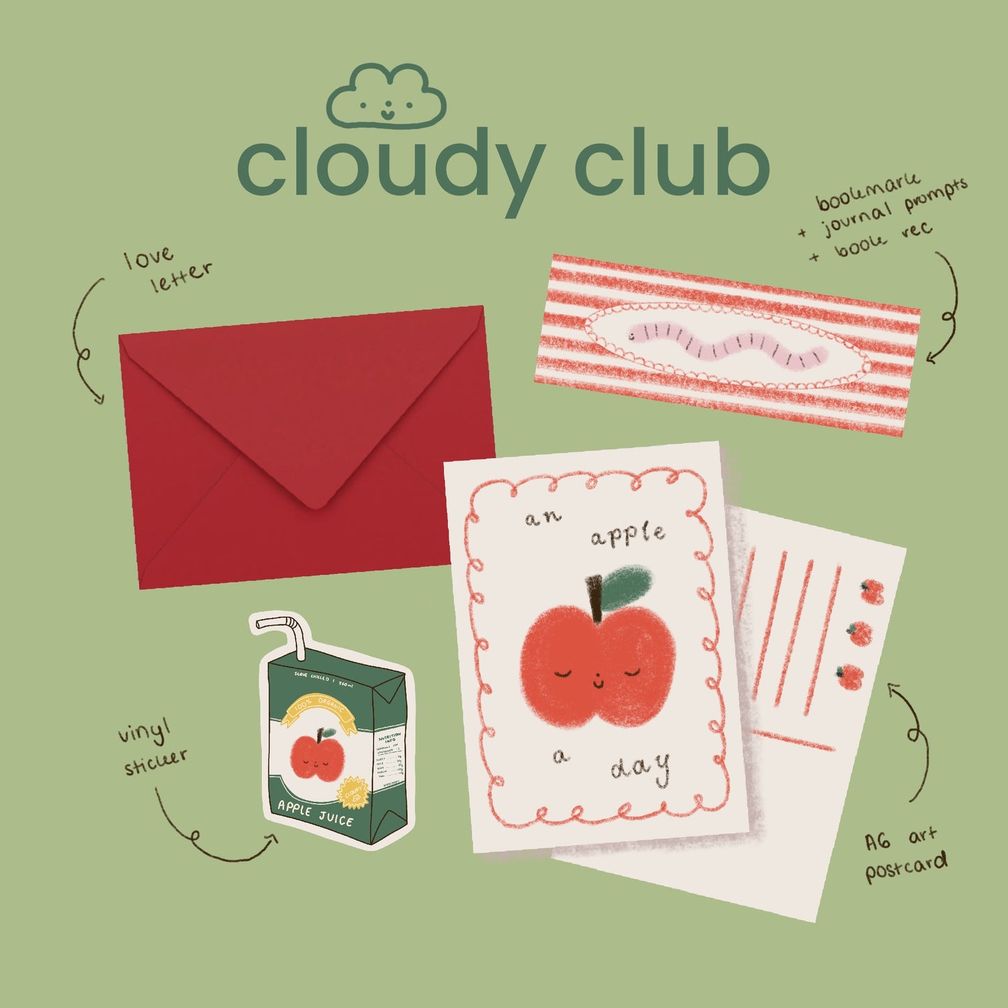 Cloudy Club - a monthly snail mail club