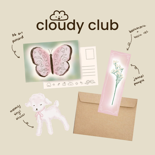 Cloudy Club - a monthly snail mail club