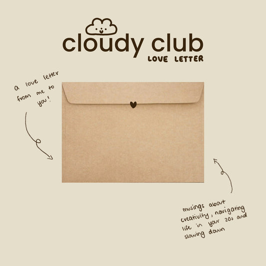 Cloudy Club: Love Letter 💌 a monthly snail mail club