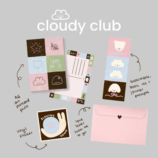 Cloudy Club - a monthly snail mail club