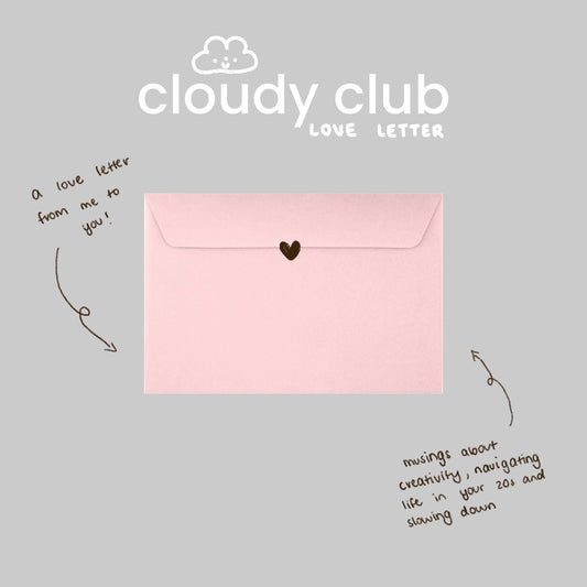 Cloudy Club: Love Letter 💌 a monthly snail mail club
