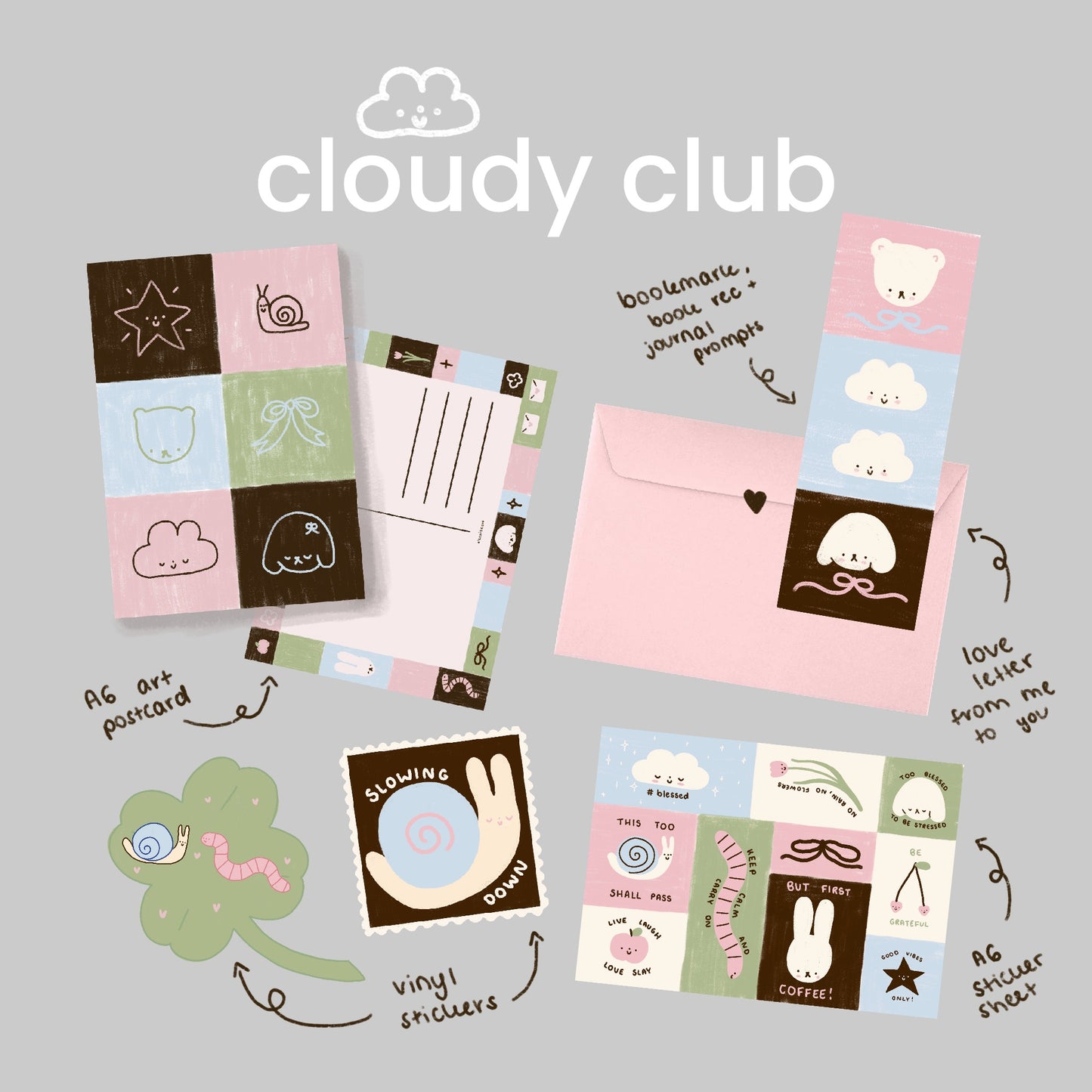 Cloudy Club: Keepsake 🌱 a monthly snail mail club