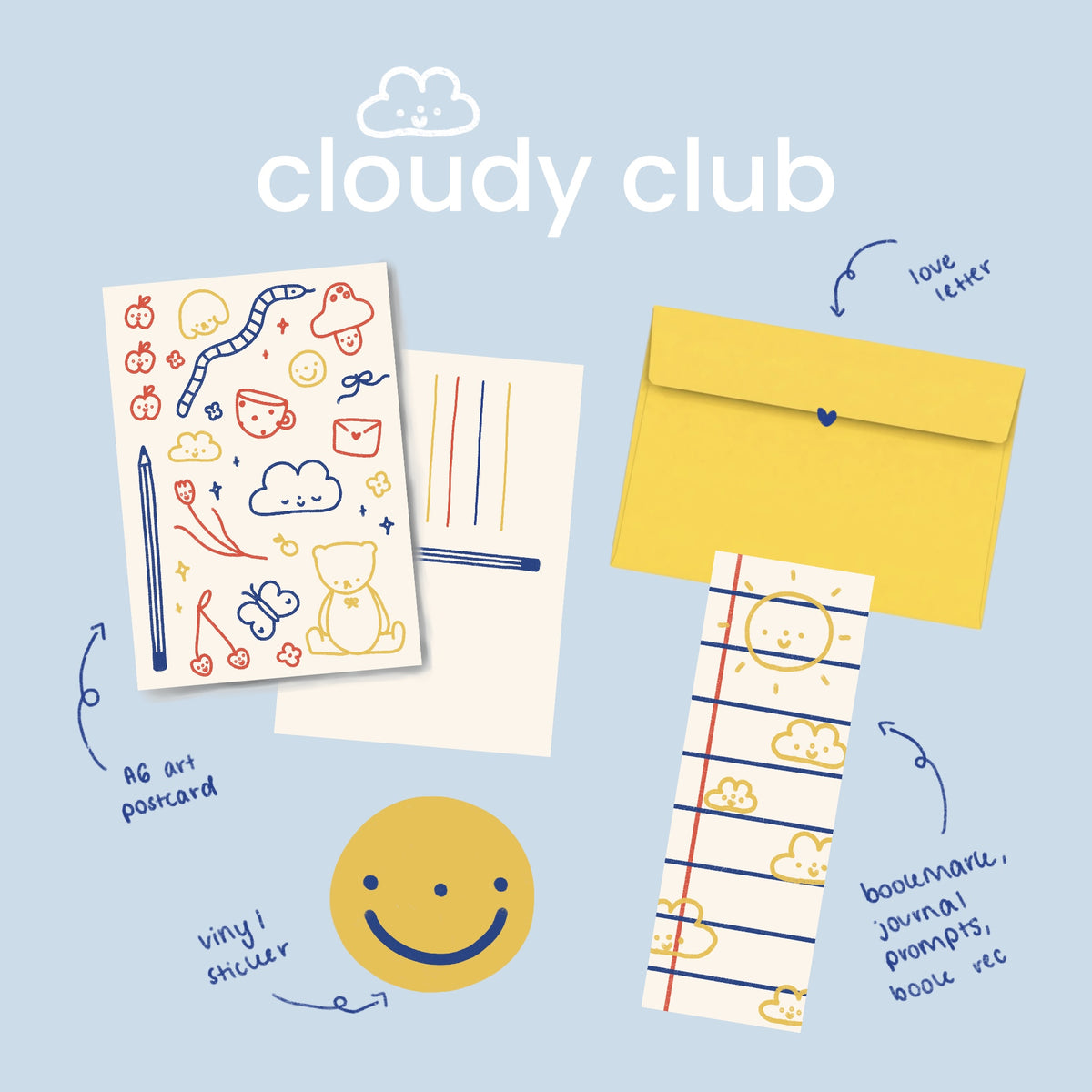 Cloudy Club - a monthly snail mail club