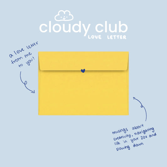 Cloudy Club: Love Letter 💌 a monthly snail mail club