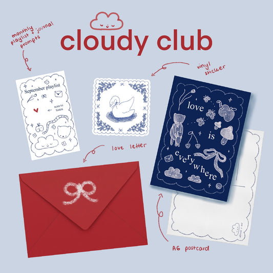 Cloudy Club - a monthly snail mail club