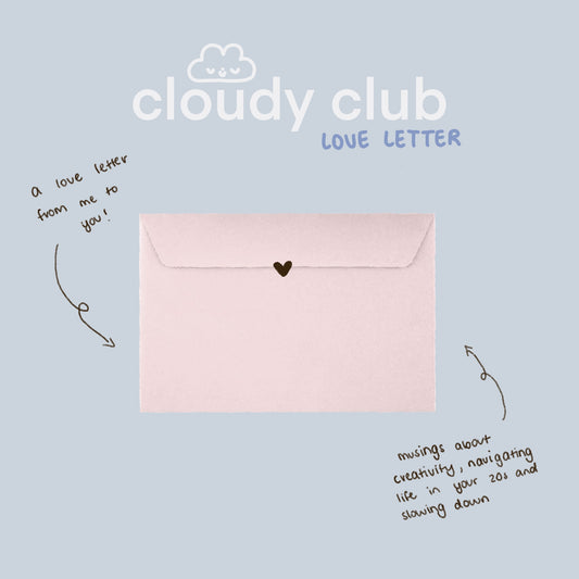 Cloudy Club: Love Letter 💌 a monthly snail mail club
