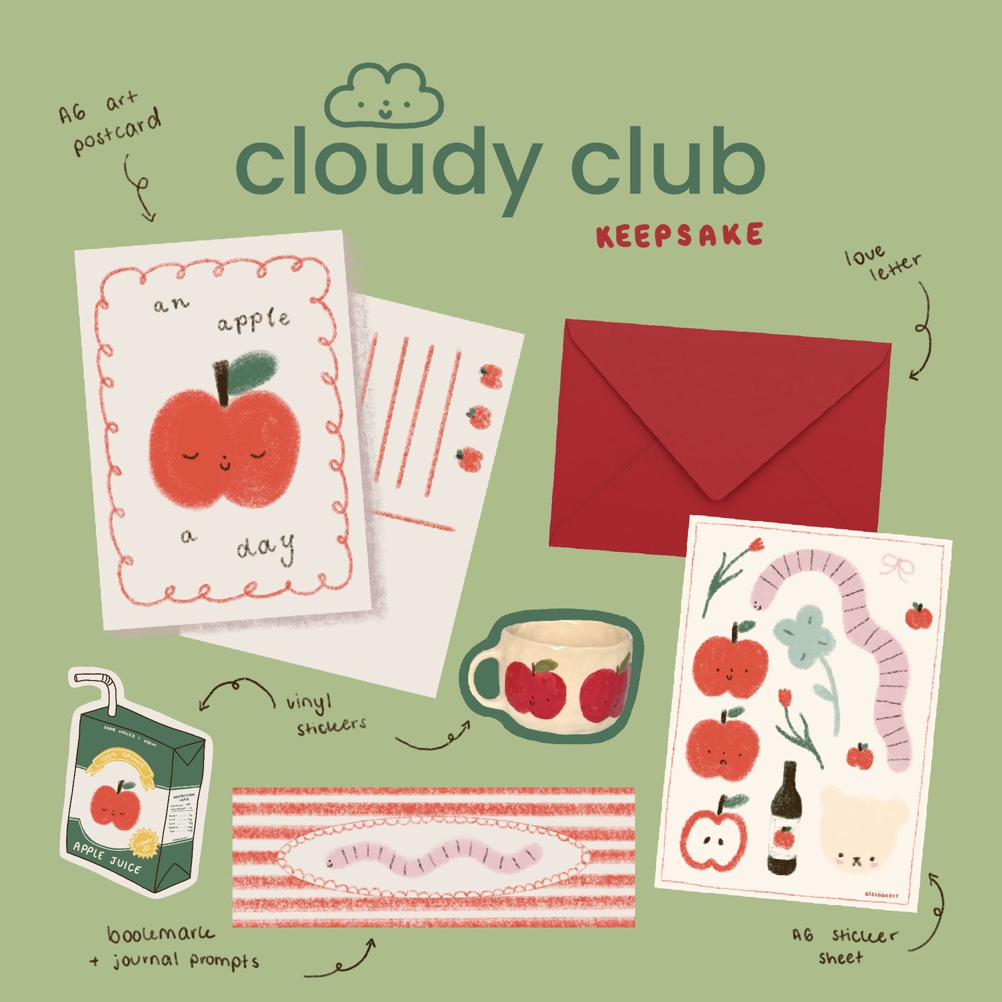 Cloudy Club: Keepsake 🌱 a monthly snail mail club